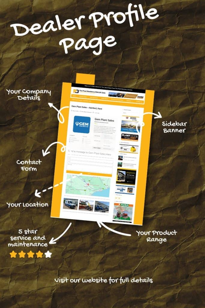 Advertise on The Plant Machinery DEALER Zone